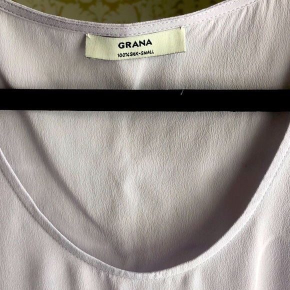 Lavender 100% silk tank top - Picture 2 of 2